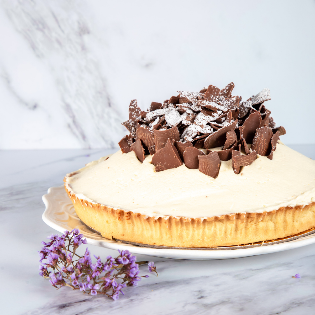 Tarta de Banana Cream lista para una tarde perfecta en familia y con amigos. Pide ahora a domicilio en nuestra Tienda Online. Envíos a todo Medellin.